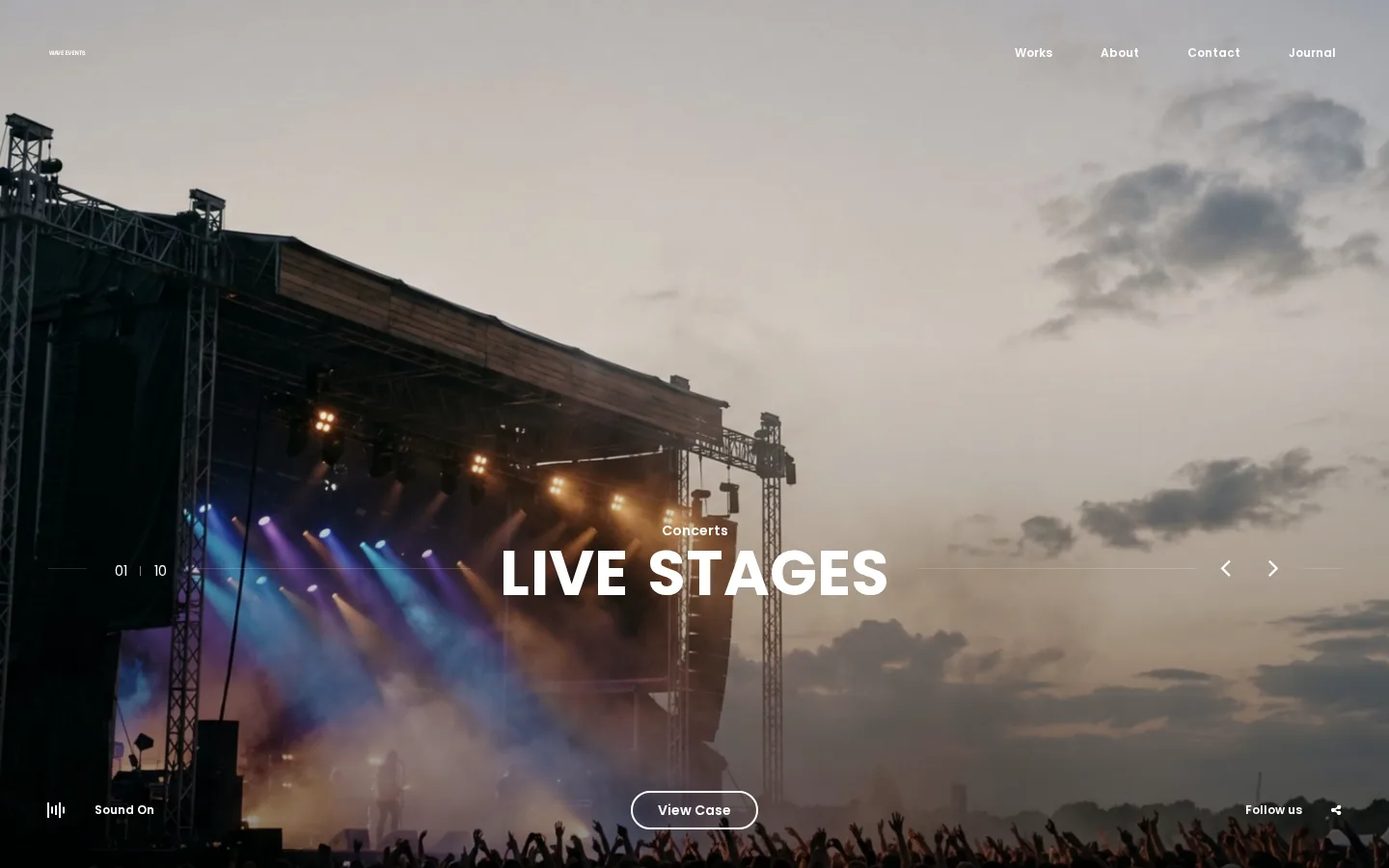 Immersive full-screen — Wave Events